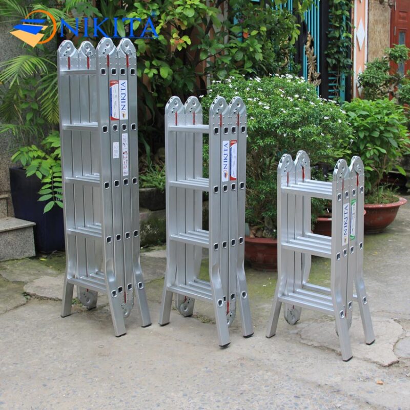 Thang nhôm gấp 4 khúc NIKITA