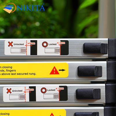 Thang nhôm rút đơn NIKITA